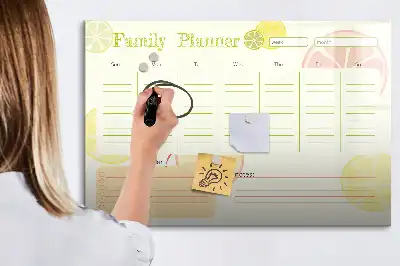 Magnetisk rittavla familjeplanerare