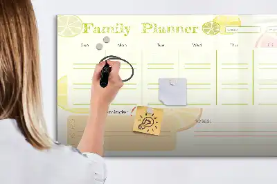 Magnetisk rittavla familjeplanerare