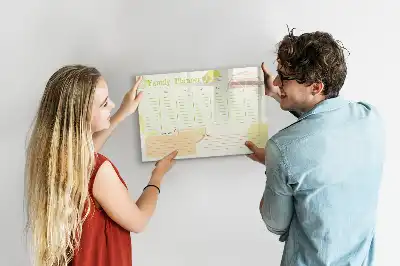 Magnetisk rittavla familjeplanerare