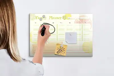 Magnetisk rittavla familjeplanerare