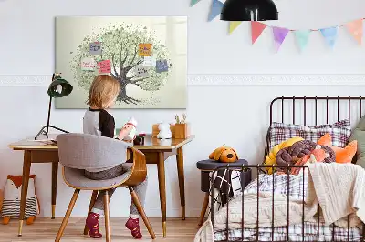 Magnetisk tavla med penna motiv av naturens stora träd