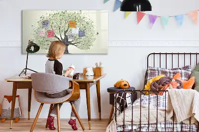 Magnetisk tavla med penna motiv av naturens stora träd