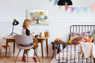Magnetisk tavla med penna motiv av naturens stora träd