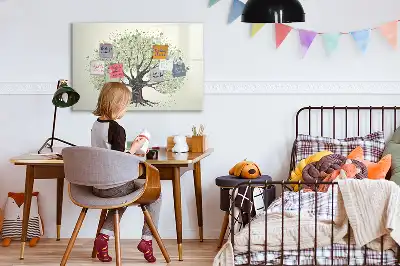 Magnetisk tavla med penna motiv av naturens stora träd