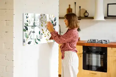 Magnetisk rittavla med mönster av växtblad