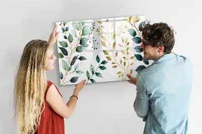 Magnetisk rittavla med mönster av växtblad