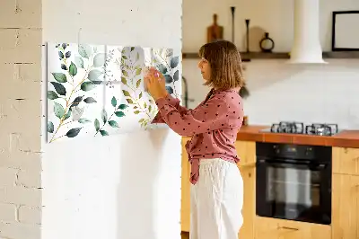 Magnetisk rittavla med mönster av växtblad
