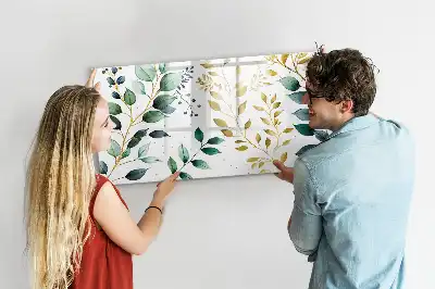 Magnetisk rittavla med mönster av växtblad