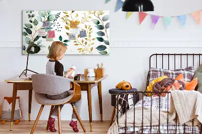 Magnetisk rittavla med mönster av växtblad