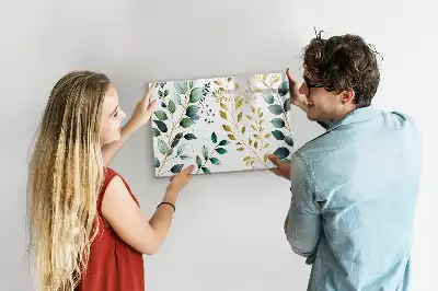 Magnetisk rittavla med mönster av växtblad