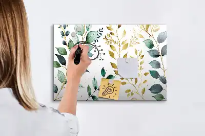 Magnetisk rittavla med mönster av växtblad