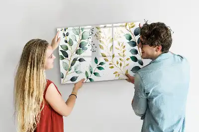 Magnetisk rittavla med mönster av växtblad