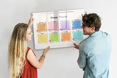 Veckoplanerare magnetisk tavla med penna