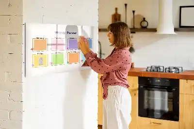 Veckoplanerare magnetisk tavla med penna