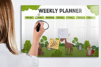Magnetisk rittavla med lektionsschema