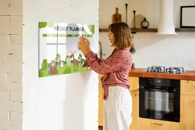 Magnetisk rittavla med lektionsschema