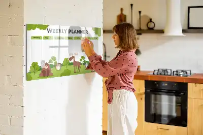 Magnetisk rittavla med lektionsschema