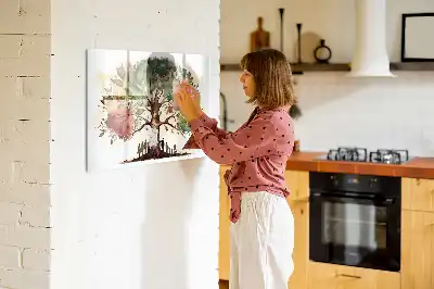 Släktträd magnetisk tavla med penna