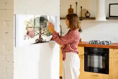 Släktträd magnetisk tavla med penna