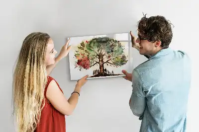 Släktträd magnetisk tavla med penna