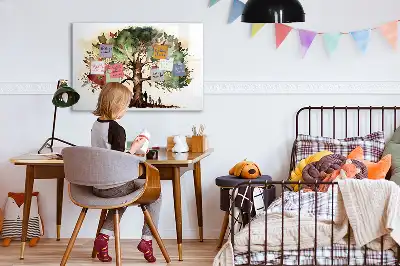 Släktträd magnetisk tavla med penna