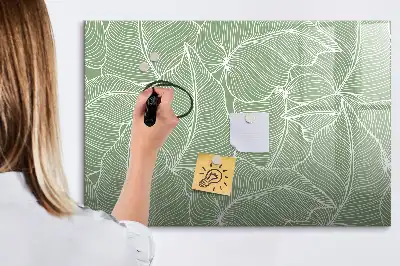 Magnetisk rittavla med bladmönster