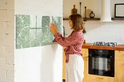 Magnetisk rittavla med bladmönster