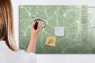 Magnetisk rittavla med bladmönster