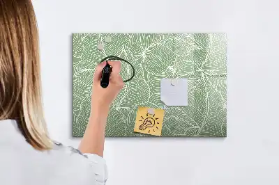 Magnetisk rittavla med bladmönster