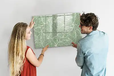 Magnetisk rittavla med bladmönster
