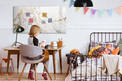 Magnetisk tavla med penna dekorativ marmor