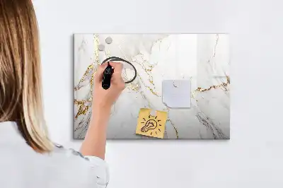 Magnetisk tavla med penna dekorativ marmor