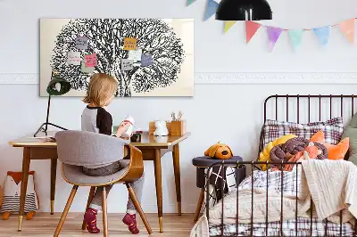 Magnetisk rittavla med motiv av naturens stora träd