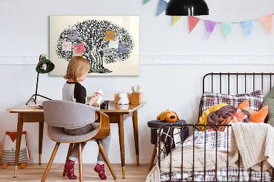 Magnetisk rittavla med motiv av naturens stora träd