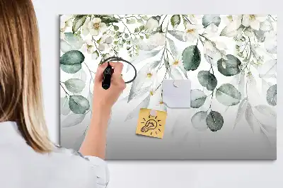 Magnetisk rittavla med motiv av naturens växter