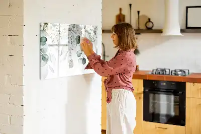 Magnetisk rittavla med motiv av naturens växter