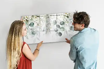 Magnetisk rittavla med motiv av naturens växter