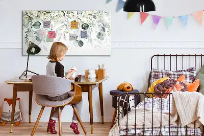 Magnetisk rittavla med motiv av naturens växter