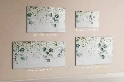 Magnetisk rittavla med motiv av naturens växter