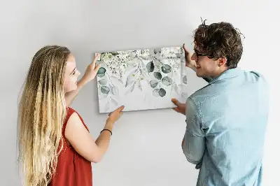 Magnetisk rittavla med motiv av naturens växter