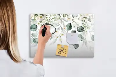 Magnetisk rittavla med motiv av naturens växter