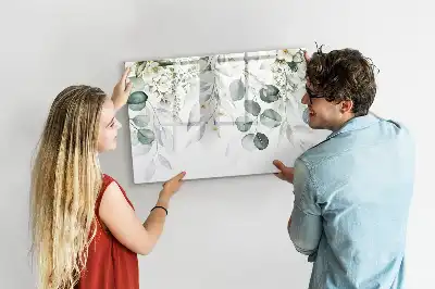 Magnetisk rittavla med motiv av naturens växter