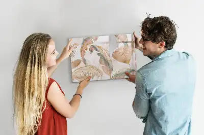 Magnetisk tavla med penna med bladmönster