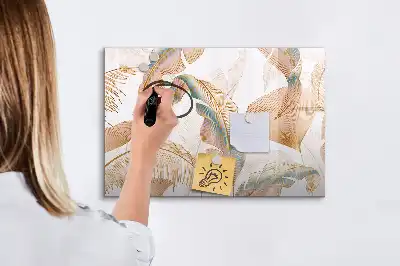 Magnetisk tavla med penna med bladmönster