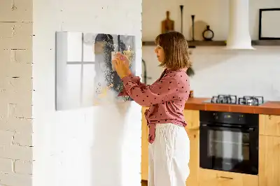 Magnetisk rittavla i marmor-design