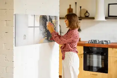 Magnetisk rittavla i marmor-design