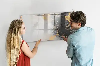 Magnetisk rittavla i marmor-design