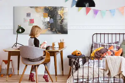 Magnetisk rittavla i marmor-design