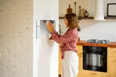 Magnetisk rittavla i marmor-design