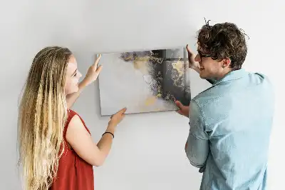 Magnetisk rittavla i marmor-design